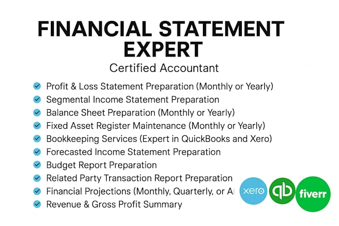 do financial reporting, bookkeeping, accounting, and finance
