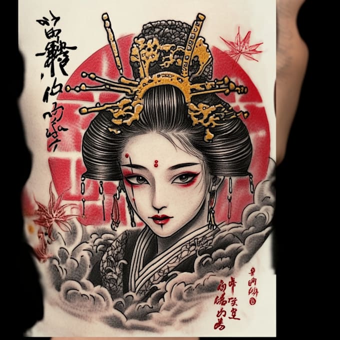 draw amazing japanese oriental tattoo