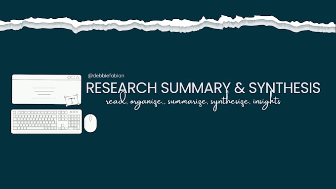 create clear research summaries and literature synthesis