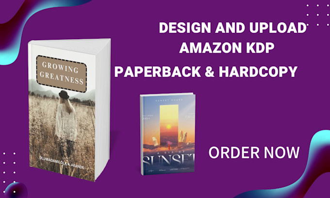design and upload kindle paperback hardcover books formatting for amazon kdp