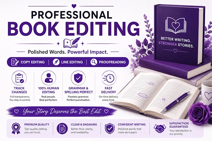 be your book editor and proofreader