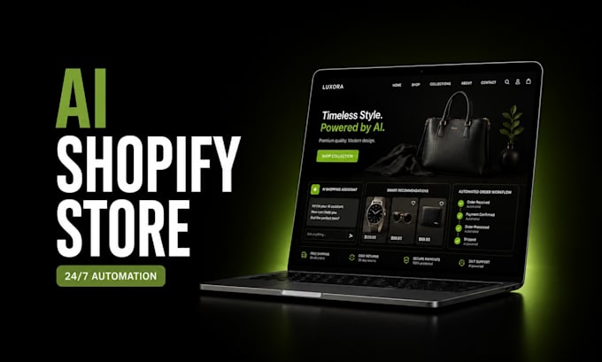 build a branded shopify store with ai automation