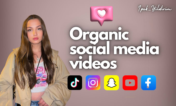 create organic social media content for you