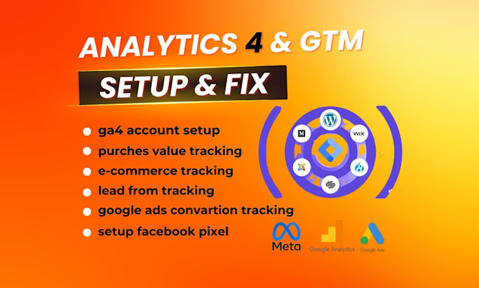 setup google ga4 and gtm ecommerce conversion event tracking