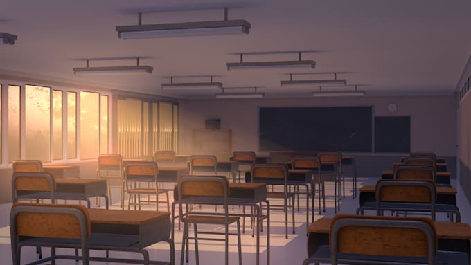 make anime style visual novel backgrounds