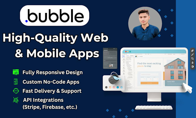 create your ideal website or app in bubble io