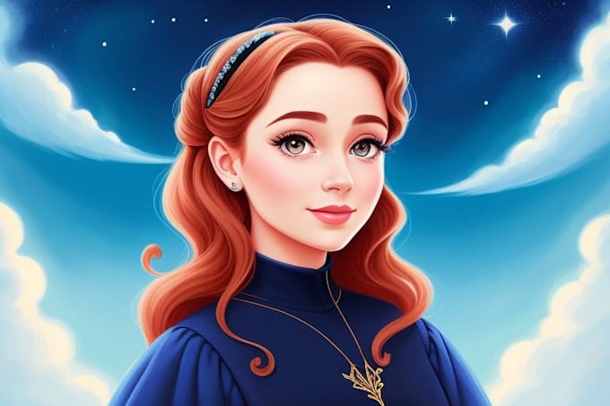 draw your portrait in disney style