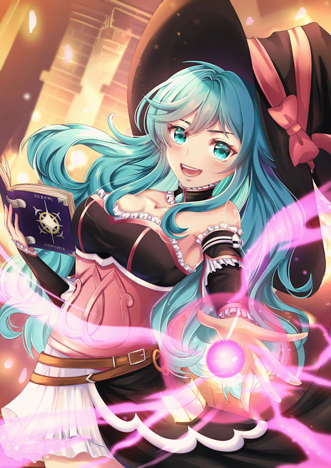Drawn your character or fanart in anime style by Vaniraaa | Fiverr