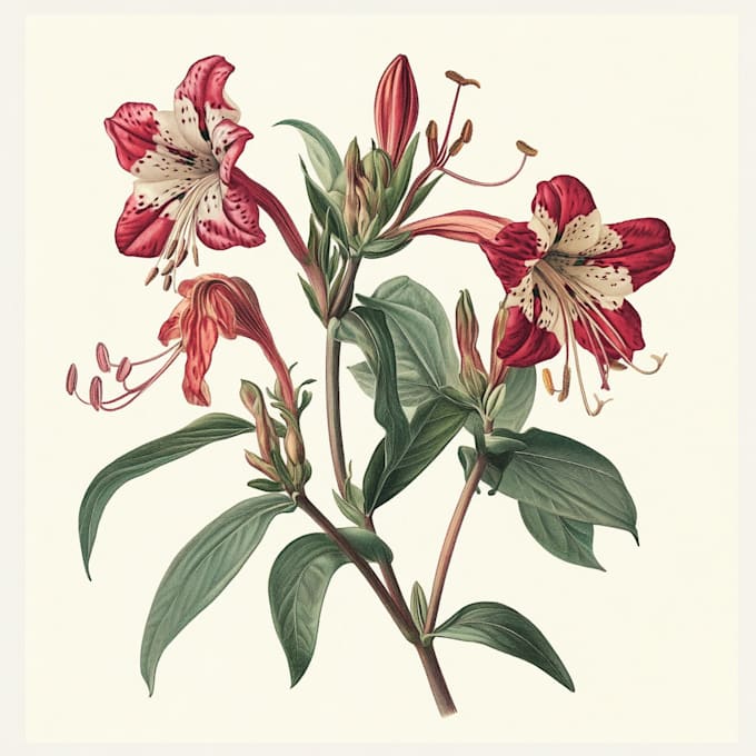 do a watercolor botanical illustrations of flower