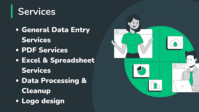 provide data entry PDF conversion,logo services and content and academic writing
