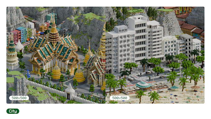 create custom minecraft builds or maps for you