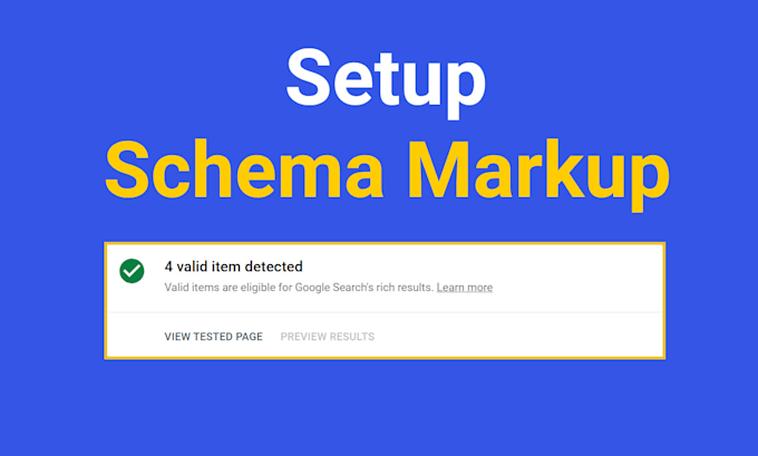 setup schema markup, add rich snippets and fix schema errors