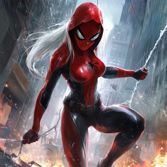 create an amazing superhero caricature character