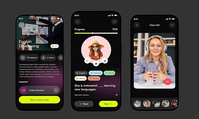 build ai language learning app, educational app kid learning app, translator app