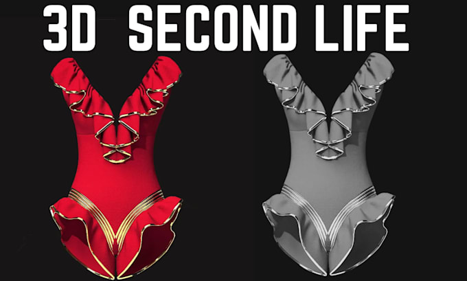 design and rig vrchat cloth realistic 3d second life model clothing 3d vrchat