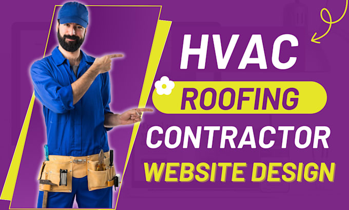 design contractor, construction, solar, cleaning, plumbing, hvac roofing website