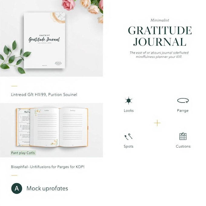 design minimalist notebook journal tracker planner calendar cover for amazon kdp