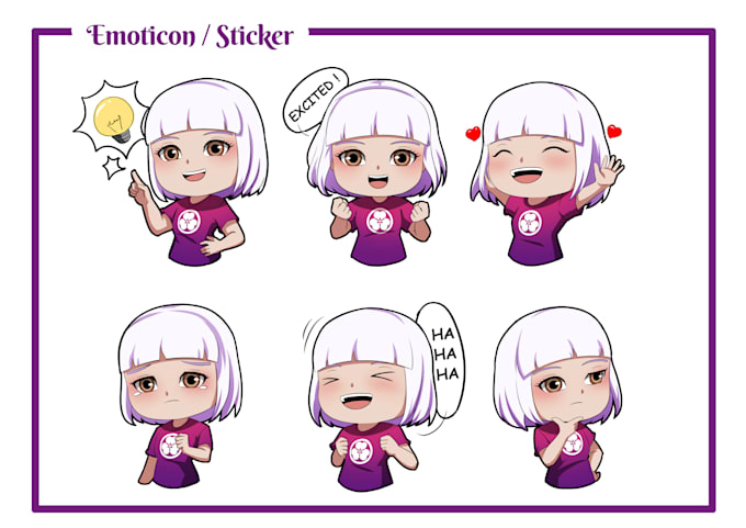 make a emoticon or sticker for social media