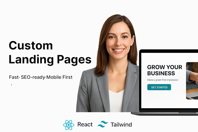 create a responsive and modern landing page