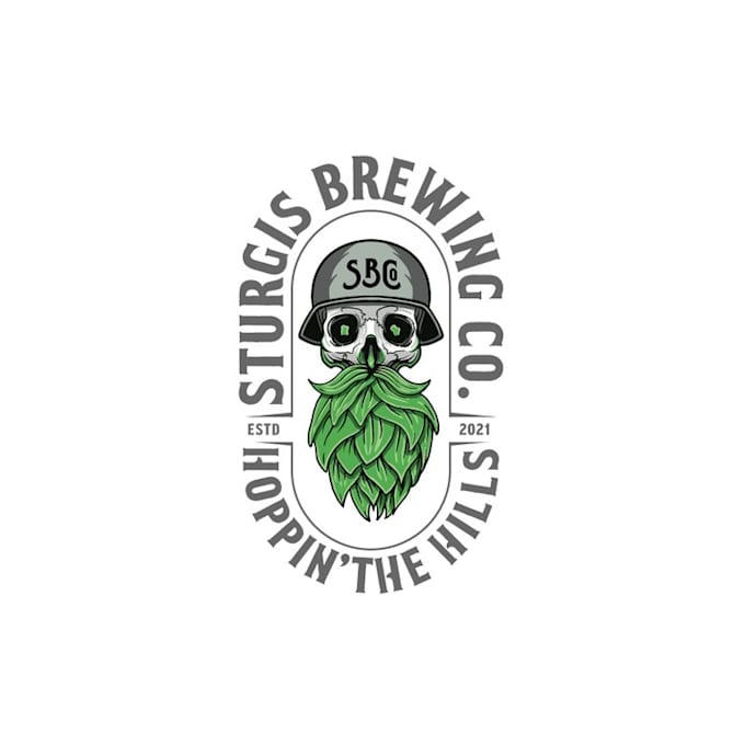 design special skull and brewery logo