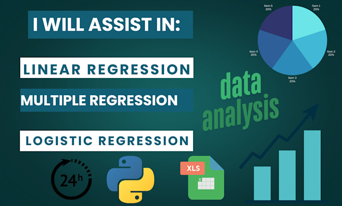 do linear, multiple, and logistic regression analysis using r, python and excel