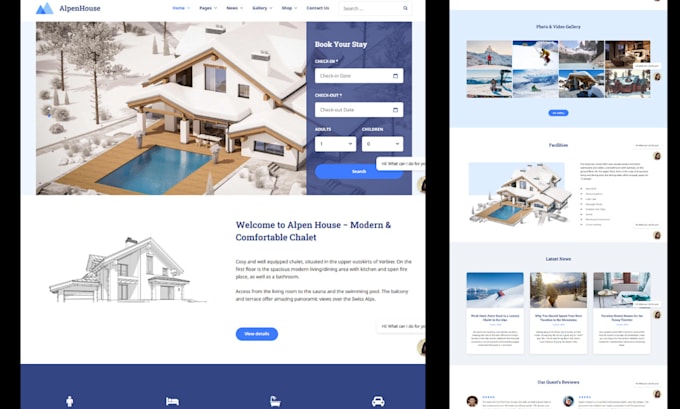 build property management website with rent cohost str or ltr