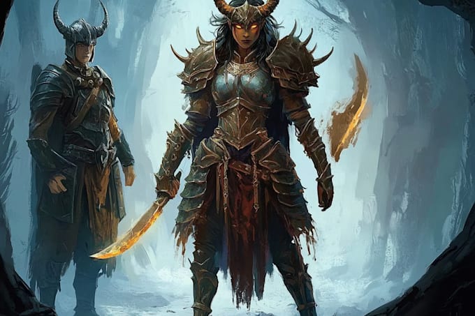 Draw character illustration for dnd fanart game art design by ...