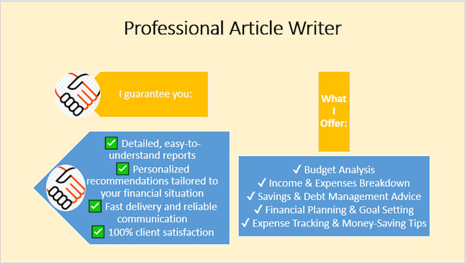 write personal finance article