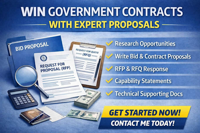 write winning government contract proposal bid proposal rfp rfq response