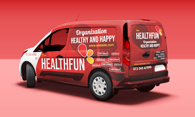 make print ready van wrap design for business