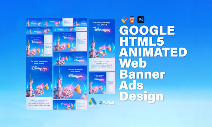 design professional animated HTML5 banner ads
