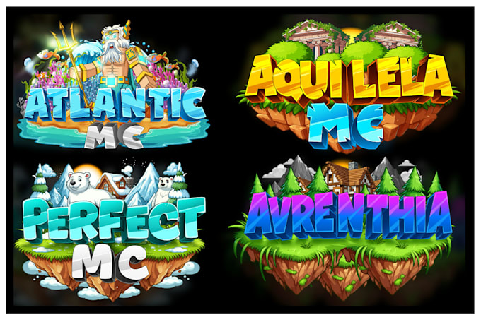 make aminecraft server logo and server icon