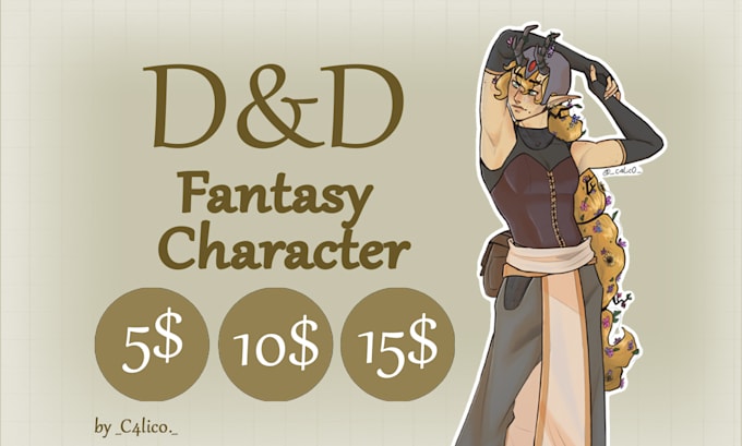 draw your dungeons and dragons character
