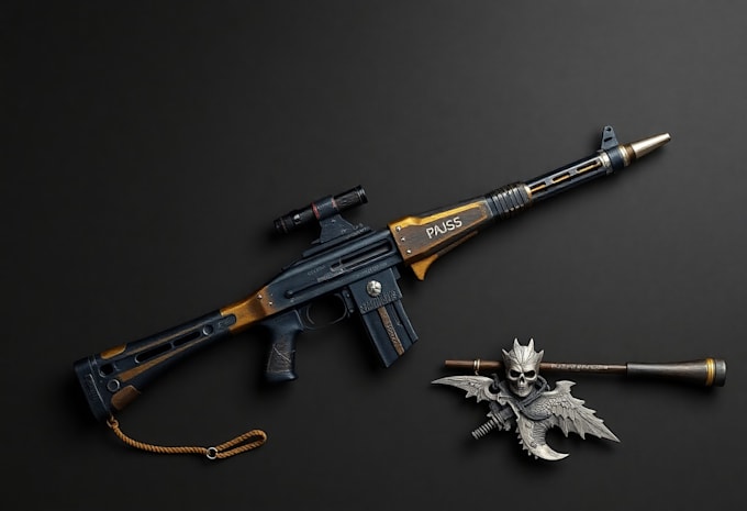 design and paint weapons and props