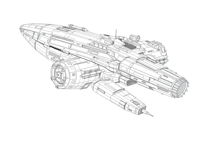 cerate concept art and spaceship design