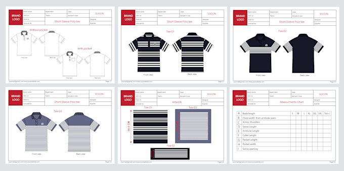 do clothing fashion tech pack design and technical drawing