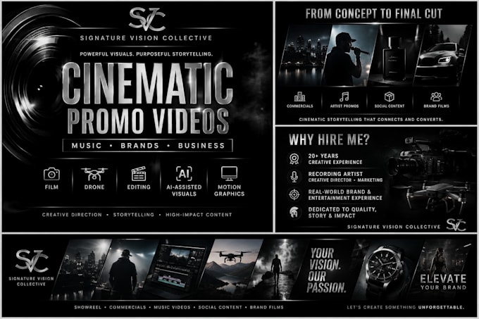 create a cinematic promo video for your brand