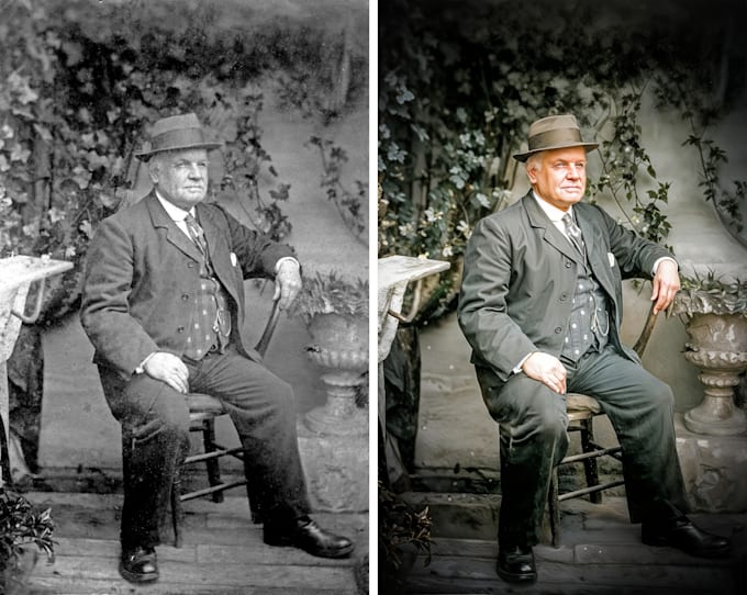 do professional photo restoration