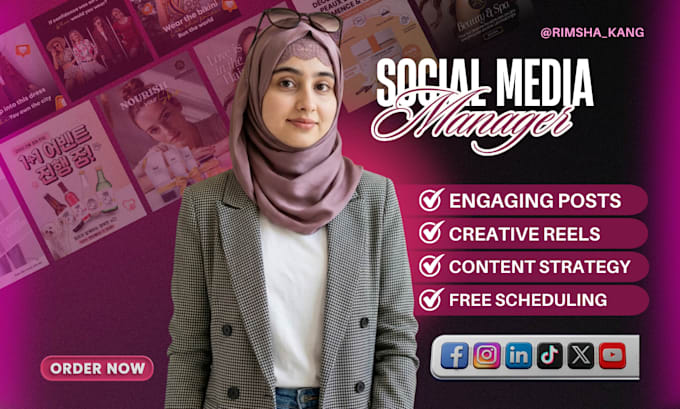 be your social media manager and content creator