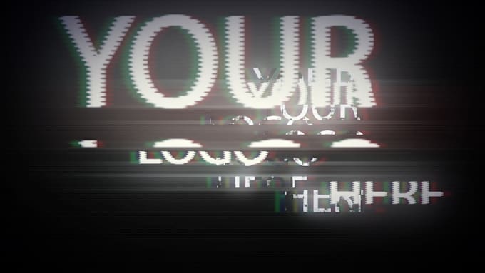 create a glitched intro or outro video