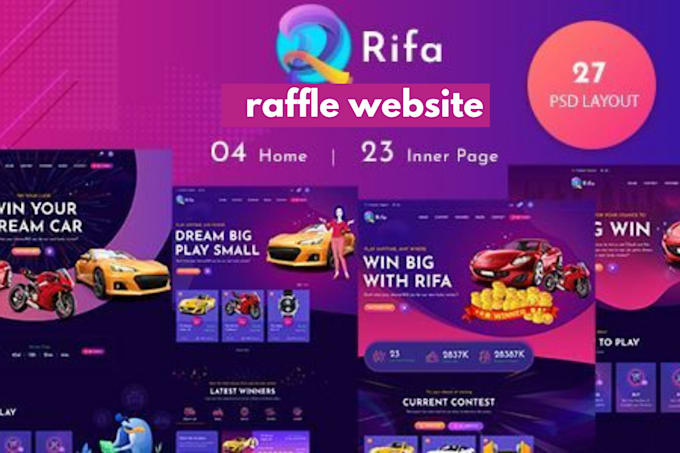 Build raffle website, competition website, event website by Wong4002 ...