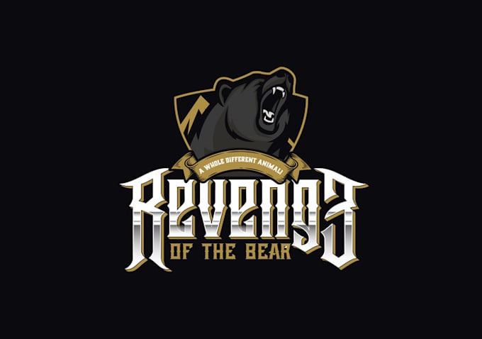 design good looking classic bear brewery logo