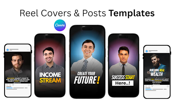 design editable canva templates for instagram reels cover and posts
