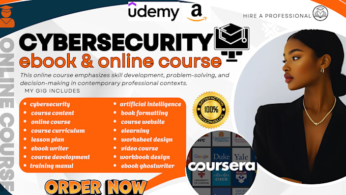 create elearning cybersecurity course video course course content online course