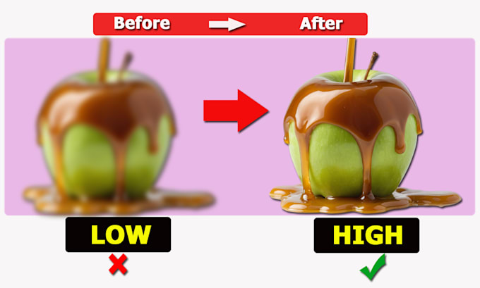 do upscale image or high resolution image professionally