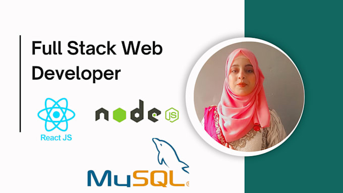 develop your website using react js, node js and my sql