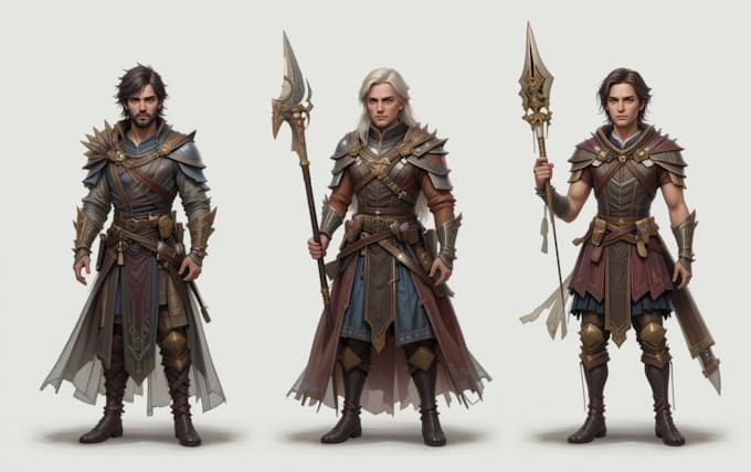 do a custom dnd character art, bring your hero to life