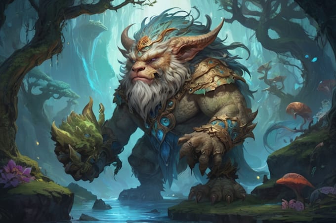 illustrate fantasy art creatures and characters