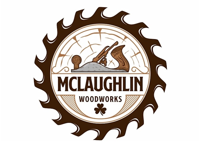 design modern woodwork logo with free vector files