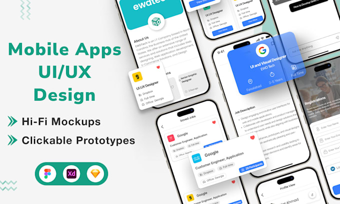 Design modern, clean and amazing mobile app ui ux design in figma by ...